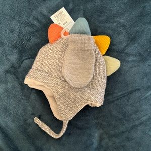 Cat and Jack 0-6 Month Hat and Mittens Set WT